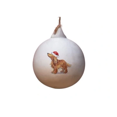 Image of Image Industry Cocker Spaniel Tan Ceramic Bauble Tree Decoration Christmas Decorations Dog Gift Lovers