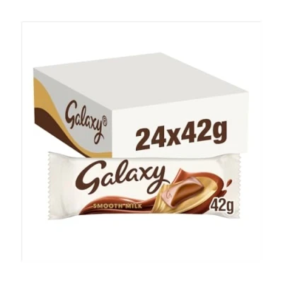 Image of Full Box of GALAXY Standard Chocolate Bars (GALAXY Smooth Milk (24 x 42g))