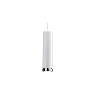 Image of Modern Cylindrical White Bathroom Light Pull Cord Handle, 1m Long Croydex