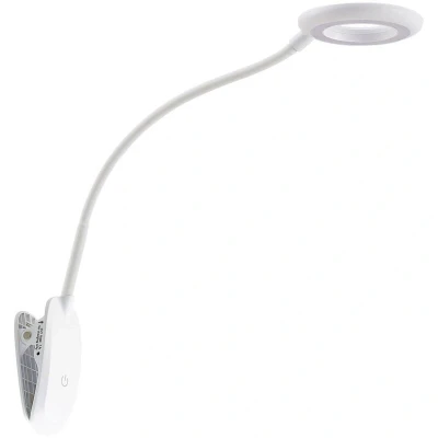 Image of Table Lamp &#039;Najari&#039; (incl. Touch dimmer) with USB Socket dimmable (Modern) in White for e.g. Living Room &amp; Dining (1 Light Source,) from PRIOS clamp Light, Clip on Reading