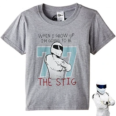Image of BBC Top Gear® STIG Boy&#039;s Kids Children When I Grow Up Short Sleeve T Shirt Official Merchandise (5 6 Years)