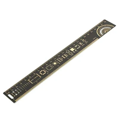 Image of PCB Ruler, Multifunctional Ruler Electronic Engineers 10 inch 25cm Printed Circuit Board