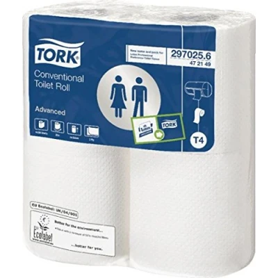 Image of TORK 472149 Conventional Toilet Roll Sheet (Pack of 36)