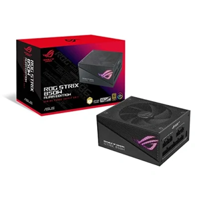 Image of ASUS ROG Strix 850W Gold Aura Edition (Fully Modular Power Supply, 80+ Certified, ATX 3.0 Compatible, PCIe Gen 5.0 Ready, Dual Ball Bearing, Axial tech Fan, Sync, 10 Year Warranty)