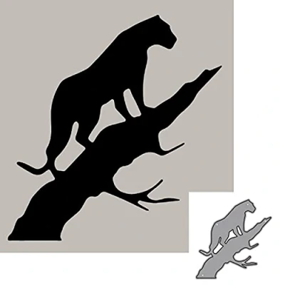 Image of Cutting Dies for Card Making, YunTrip Animal Leopard Metal Die Cuts Stencil DIY Scrapbooking Album Embossing Photo Crafts Paper Cards Decorative Craft