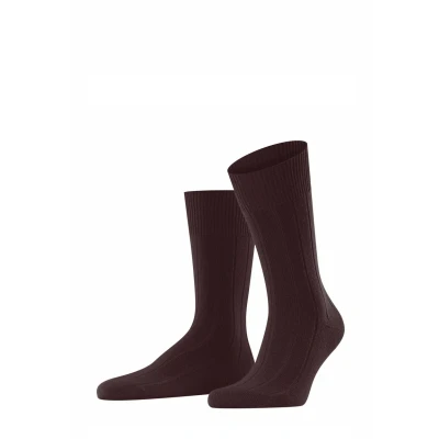 Image of FALKE Men&#039;s Lhasa Rib M SO Wool Cashmere Plain 1 Pair Socks, Red (Barolo 8596) new eco friendly, 5.5 8