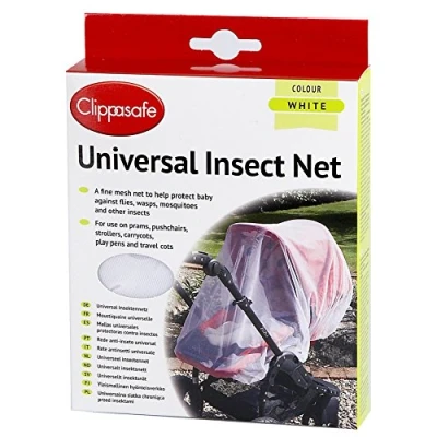 Image of Clippasafe Pram &amp; Pushchair Universal Insect Net (One Size, White)