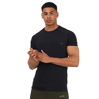 Image of TCA Stamina Lightweight Gym Top, Dry Fit Running Top for Men Tops Men, T Shirts Anthracite, XXL