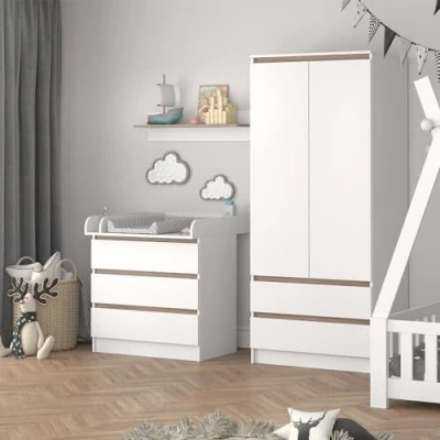Image of Vicco Changing dresser Emma, White, 80 x 87 cm