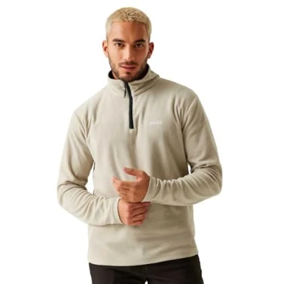 Image of Regatta Mens Thompson Half Zip Light Thermal Fleece Jacket, Comfy, Versatile &amp; Durable with Anti Pill Perfect for Outdoors, Walking, Hiking Camping