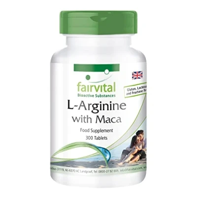 Image of Fairvital L arginine with Maca HIGH Dosage 300 Tablets beta glucan, OPC and zinc
