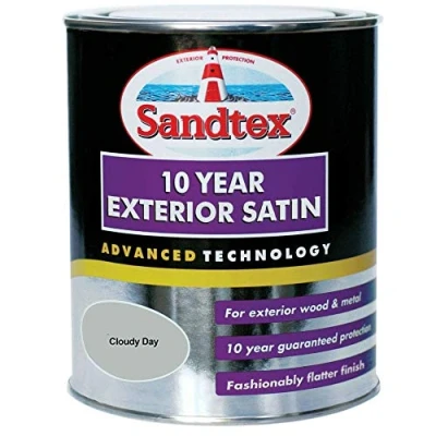 Image of Sandtex Retail 10 Year Exterior Satin Cloudy Day 0.75 L