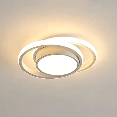 Image of Comely Ceiling Lights, Modern LED Lights 32W 2350LM, Warm White 3000K, Round Lighting for Bedroom Hallway Balcony Corridor (Dia 28cm)