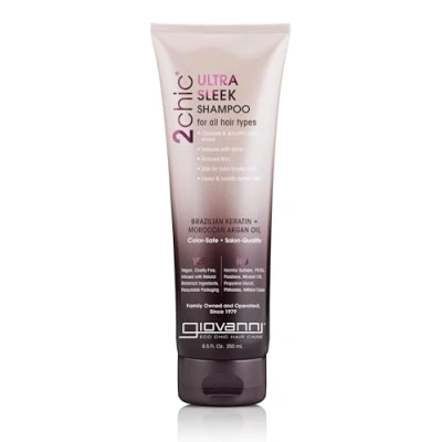 Image of Giovanni 2chic Brazilian Keratin and Argan Oil Ultra Sleek Shampoo 250 ml