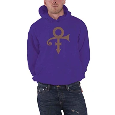 Image of Prince Hoodie Symbol Purple Rain Official Mens Pullover XL