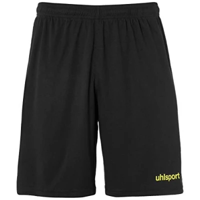 Image of uhlsport Center Basic Shorts Children&#039;s Black/Fluo Yellow, 128
