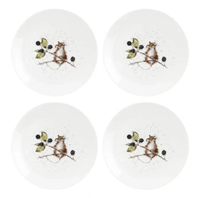 Image of Portmeirion Home &amp; Gifts WNPO5658 XB Dinner Plate Set of 4, Ceramic
