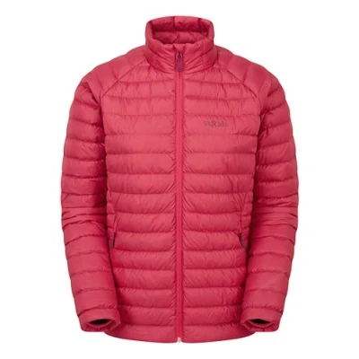 Image of Rab Women&#039;s Microlight Jacket Down Insulated Coat for Trekking, Climbing, &amp; Skiing Watermelon 10