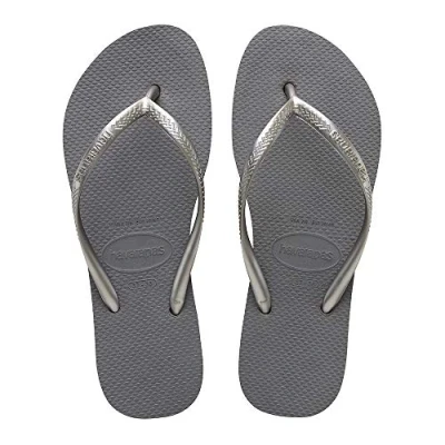 Image of Havaianas Women&#039;s Flip Flop, Grey Steel 5178, 1/2 UK