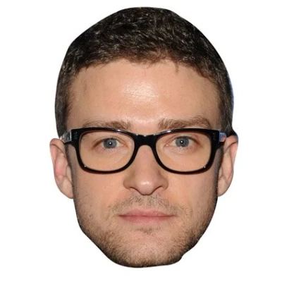 Image of FoxyPrinting Justin Timberlake Celebrity Face Party Fancy Dress