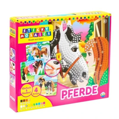 Image of Sticky Mosaics I Love Horses Craft Kit