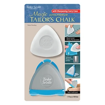 Image of Taylor Seville Originals Dressmaker&#039;s Triangular Shaped (White) Fabric Marking Chalk 1 Piece