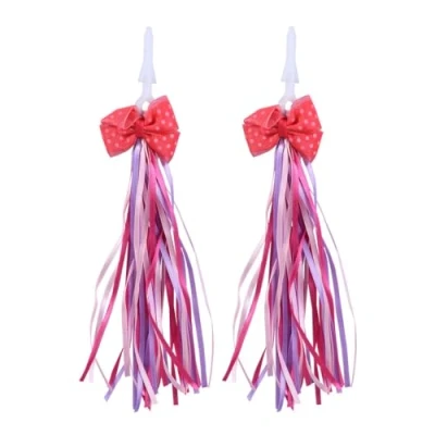 Image of WINOMO Bike Handlebar Streamers Kid&#039;s Bicycle Ribbon Grips Tassels Scooter