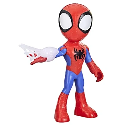 Image of Spidey and HIS AMAZING FRIENDS Hasbro Marvel Supersized Action Figure, Preschool Superhero Toy for Kids Ages 3 Up (F3986)