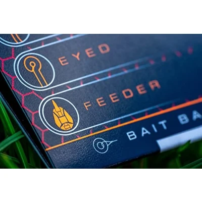 Image of Korda Guru QM1 4&quot; Bait Bands Hair Rigs Barbless (Size 14 6lb) Pre Tied for Carp Fishing with Band Ideal Pellets, Wafters, Boilies, and Maggots 10 Pack