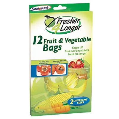 Image of 7 Packs of 12 Sealapack Fruit &amp; Vegetable Storage Bags Fresh keep fresher longer