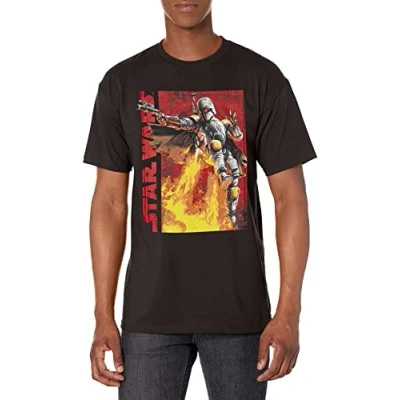 Image of Star Wars mensSTRW2186 10001001My Backpack&#039;s Got Jets Graphic T Shirt Black XXXXXL