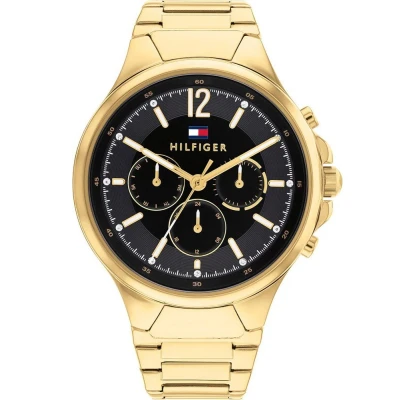 Image of Tommy Hilfiger Analogue Multifunction Quartz Watch for Women with Gold Colored Stainless Steel Bracelet 1782599