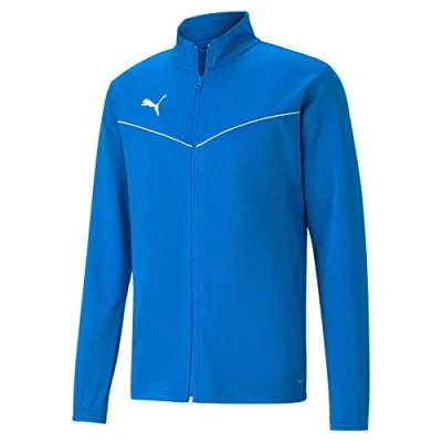 Image of PUMA Unisex Kid&#039;s teamRISE Training Poly Jacket Jr Track, Electric Blue Lemonade, 164
