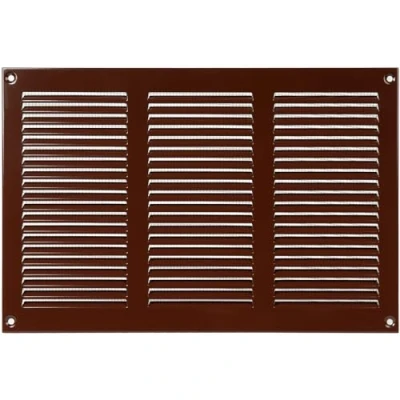 Image of 12&#039;&#039; x 8&#039;&#039; Inch / 300 200 mm Brown Air Vent Cover Steel Grilles for Ceiling and Sidewall HVAC with Insect Protection Screen (11.81&#039;&#039;x7.87&#039;&#039; Inch, Brown)
