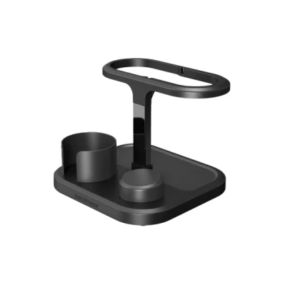 Image of AeroPress Organizer Stand, Compact Storage Original, Clear, XL Coffee Maker, and Accessories, Ideal Caddy Station, Experience Slip Free Storage, Black