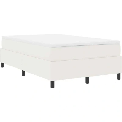 Image of vidaXL Box Spring Bed with Cream Mattress 120 x 200 cm, Corduroy Fabric