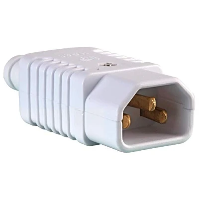 Image of Pro Elec PEL00578 Rewireable IEC C14 mains Plug, White