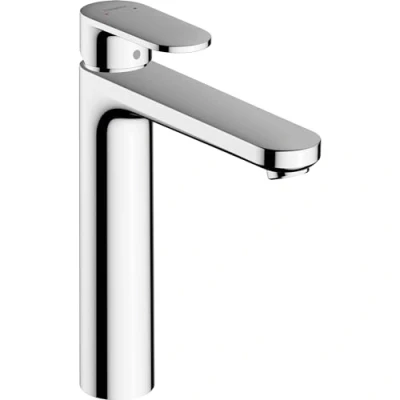 Image of hansgrohe Vernis Blend Basin Mixer Tap 190 with metal pop up waste set, chrome, 71581000