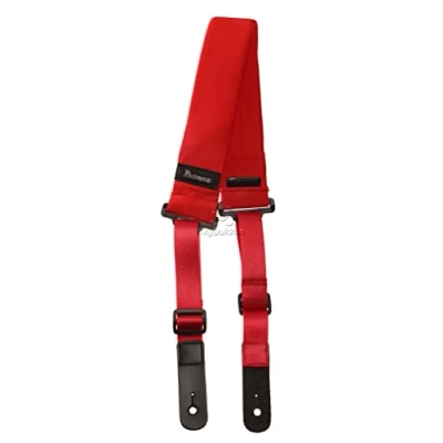 Image of Ibanez Powerpad GSF50 RD Guitar Strap Length Adjustable from 1150 to 1350 mm Width 50 Red