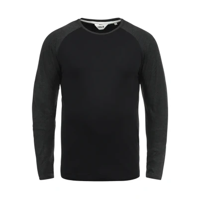 Image of Solid Sdbastien Long sleeved top, Men&#039;s, Size: Medium, Black