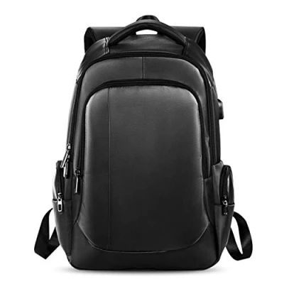 Image of FANDARE Travel Laptop Backpack, Professional Business Backpack Bag with USB Charging Port, Lightweight Bag, School Rucksack for Women/Men, Fits 15.6 Inch Black