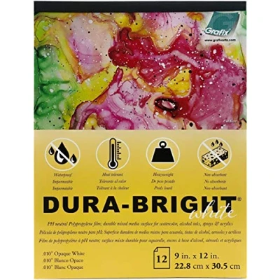 Image of GRAFIX DURA Bright .010 9x12 12PGS, 9&quot;X12&quot; 12 Sheets/Pad, One Size