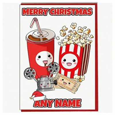Image of AK Giftshop Personalised Movie Themed Christmas Card