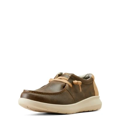 Image of ARIAT Men&#039;s MNS Hilo BRN/Tn Sd Loafer, Tan Suede/Brody Brown, 12 UK