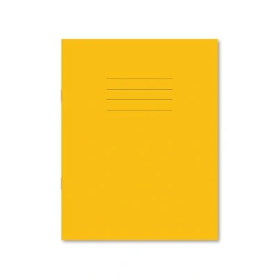 Image of Hamelin 9 x 7 Inch 8 mm Ruled and Margin 48 Pages Exercise Book Yellow (Pack of 100), 100100090