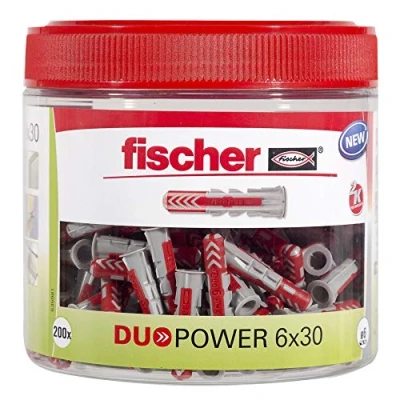 Image of fischer 535981 Can dowels, Gray, DUOPOWER 6x30 (200)