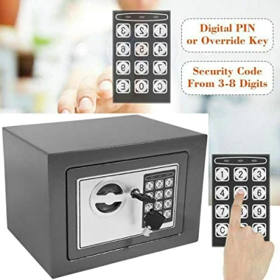 Image of Security Electronic Digital Safe Box Password Case 4.6L Money Cash Deposit Safety