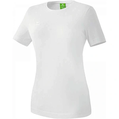 Image of Erima Women&#039;s Casual Basics Teamsports T shirt, White, 14 (Manufacturer Size: 42)