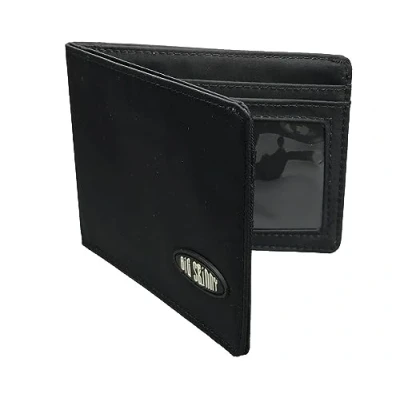 Image of Big Skinny Men&#039;s RFID Blocking Slimline Bi Fold Wallet, Holds Up to 25 Cards, Black
