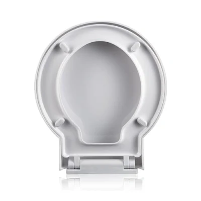 Image of Flipped Warmth Round Toilet Seat Soft Close White, Quick Release for Easy Installation And Cleaning,39 * 40cm